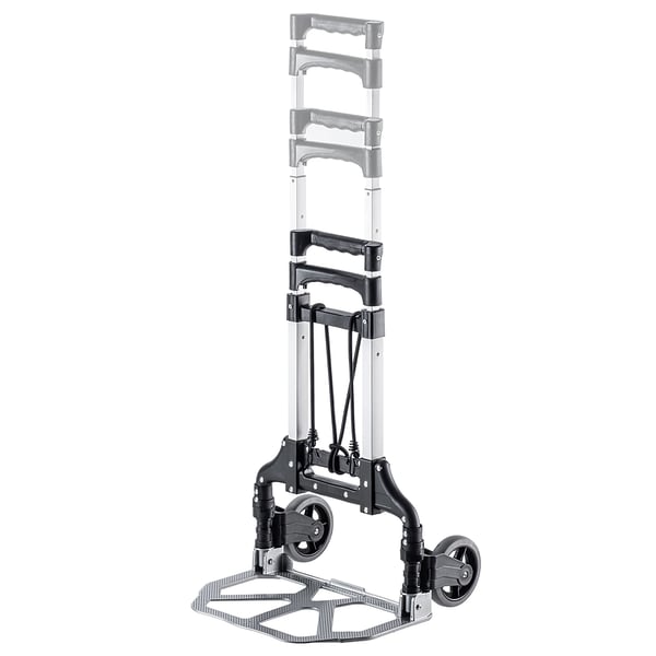 Transportvogn - Sammenklappelig sækkevogn i aluminium - 70 kg bæreevne - Let - Robust - Flad foldning
