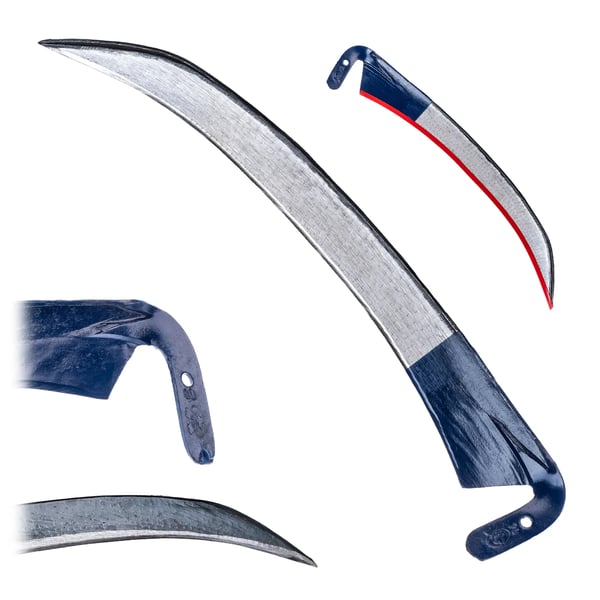 Håndle - Græsle - 70 cm skaft - Metalblad - Robust og stærk - Til have og skov