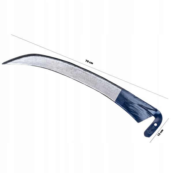 Håndle - Græsle - 70 cm skaft - Metalblad - Robust og stærk - Til have og skov