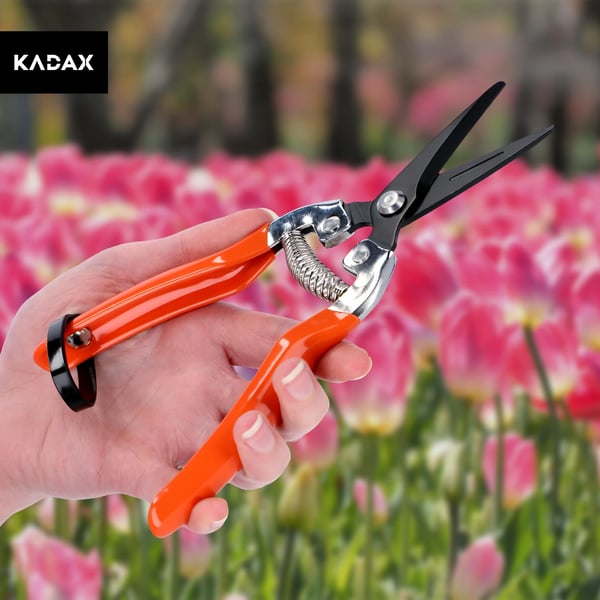 Græssaks - Kantsaks - Klingelængde 19 cm - Til græskanter og fintrimning - Håndsaks