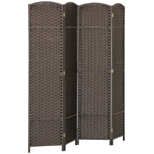 Rumsavdelare/Skärmvägg - 4-delad Vikbar - 160 x 170 cm - Brun Rumsavdelare/Skärmvägg - 4-delad Vikbar - 160 x 170 cm - Brun