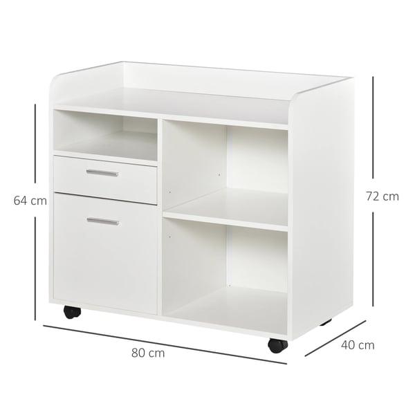 Skrivarskåp - Arkivskåp - 3 Fack - 2 Lådor - Hylla - För Kontor - Montering krävs