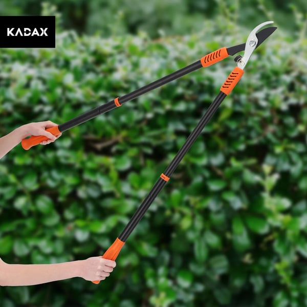 Græssaks - Håndgræssaks/Kantsaks - Teleskopiske Håndtag - Skarpe Blade - Solid Konstruktion - Til Kantklipning