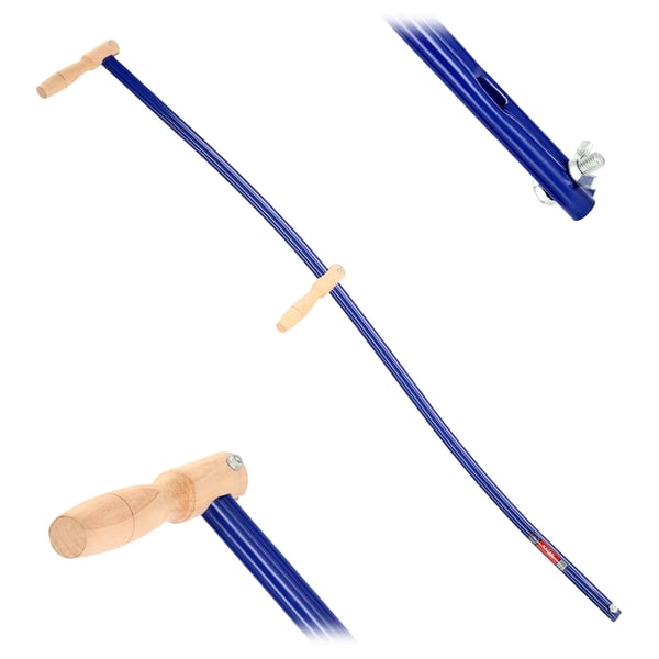 Le-skaft - Håndlavet Metal - 147 cm - Blå