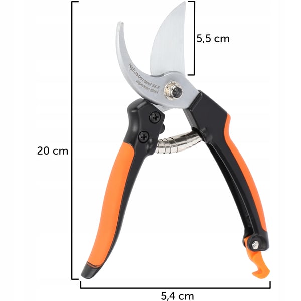 Græssaks - Kantsaks til have - Til græskanter - Håndholdt - 20 cm