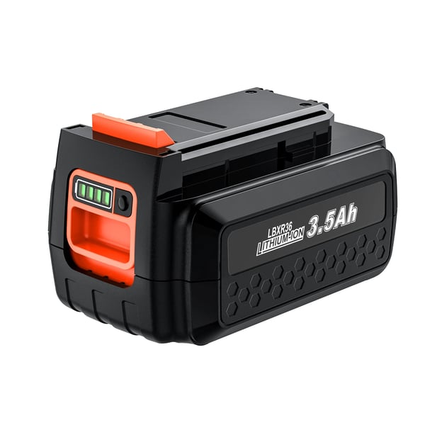 Kompatibelt uppladdningsbart batteri för Black & Decker, 40V 3000mAh Li‑ion 18650, LBXR36/BL20362/LBX2040, lila, 1 st