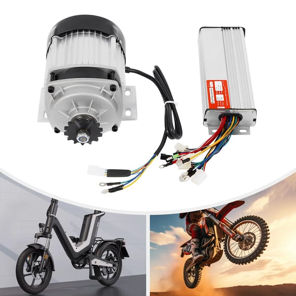 Elmotor 750W 48V, børsteløs BLDC til cykel/elcykel/eltrehjuler, inkl. controller