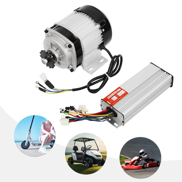 Elmotor 750W 48V, børsteløs BLDC til cykel/elcykel/eltrehjuler, inkl. controller