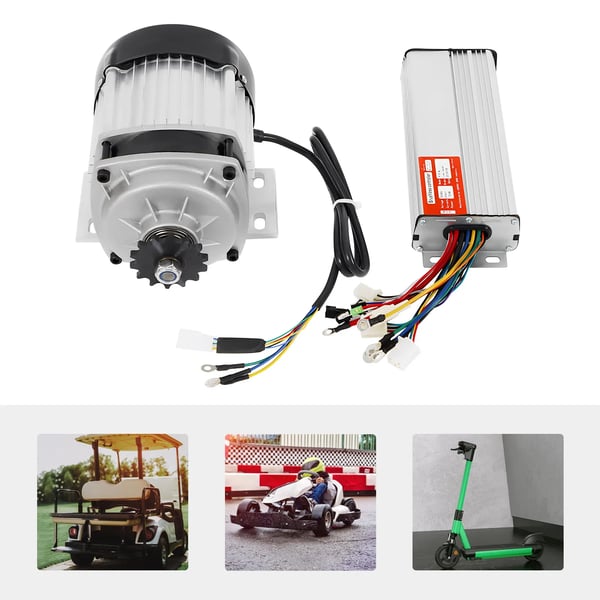 Elmotor 750W 48V, børsteløs BLDC til cykel/elcykel/eltrehjuler, inkl. controller