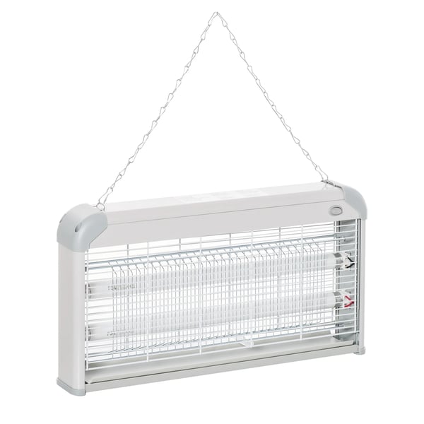 Elektrisk insektsdödare - Mygglampa - 30 W - 60 m² - 48,5×8,5×26,5 cm - Ljusgrå