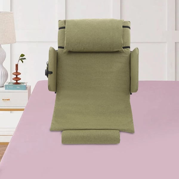 Sängyn selkänoja - Sähköisesti säädettävä - Johdollinen kaukosäädin - DC‑moottori 50 W 90–240 V - Enint. 300 kg - 120×73 cm - Vihreä