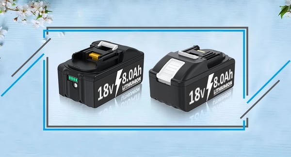 Batteri til Makita, 18V Li-ion erstatningsbatteri, pink, kompatibel med BL1830/BL1860B