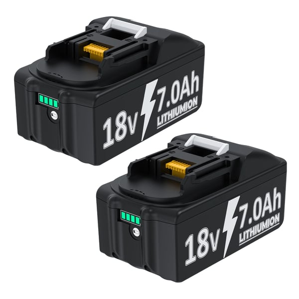 Kompatibelt 18V-batteri til Makita, Li-ion erstatningsbatteri, beige, kompatibel med BL1830/BL1860B