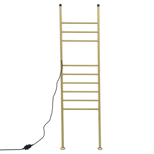 Sähköinen pyyhekuivain - Vapaasti seisova lattiamalli - Ruostumaton teräs - Vedenpitävä - 42,5×160 cm - 220V EU-pistoke - Max 15 kg - Kultainen