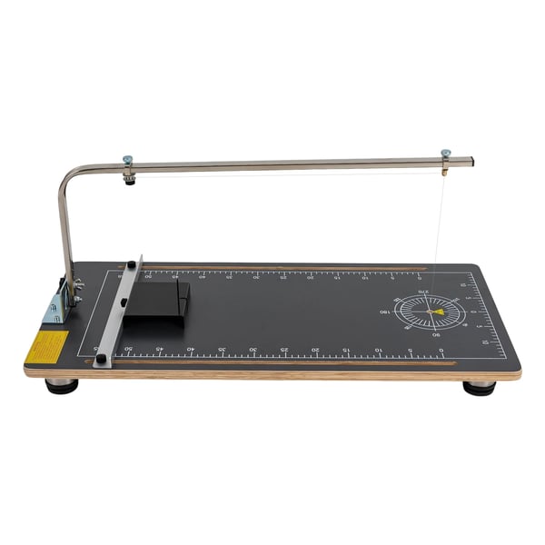 Skumskærer med varm tråd - T21 - Bord 38×78 cm - Justerbar 50–300 °C - Skærehøjde 20 cm - 30 W - EU-stik - Lysegrå