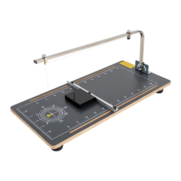 Skumskærer med varm tråd - T21 - Bord 38×78 cm - Justerbar 50–300 °C - Skærehøjde 20 cm - 30 W - EU-stik - Lysegrå