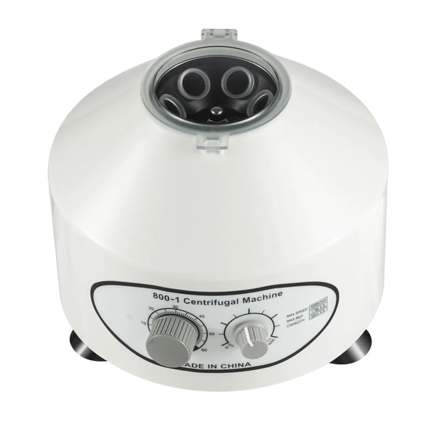 Laboratoriecentrifuge - 800-1 Bordmodel - 1790×g RCF - Justerbar timer - 6×20 ml - 220 V - Hvid