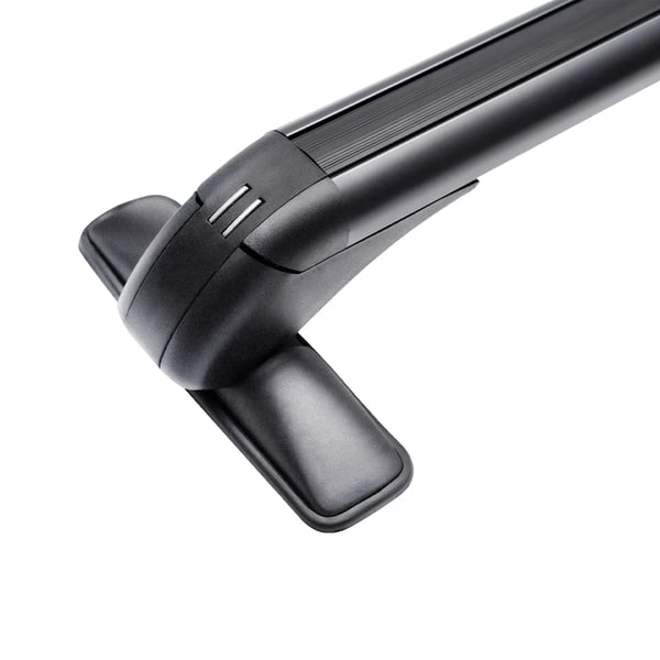 Tagbøjler til bil - Tværstænger - 2 stk - 115 cm - Aluminium - Med lås - Max 75 kg - Universal til 4–5-dørs biler - Sort