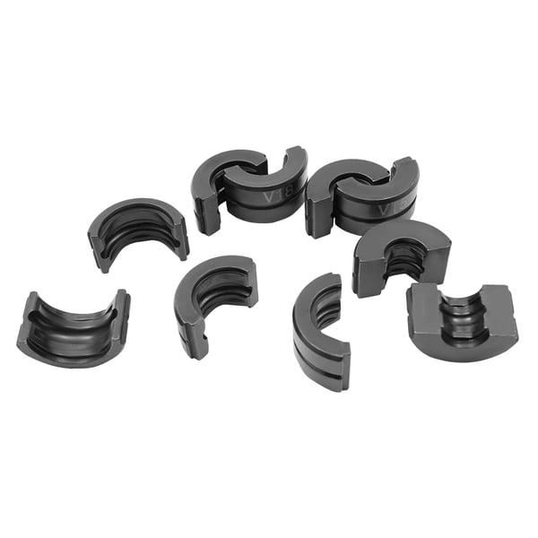 Hydraulisk rørpresstang - CW-1632 - M-profil - 5 pressbakker M12/M15/M18/M22/M28 - Til kobber/rustfrit stål - Med værktøjskasse - Sort
