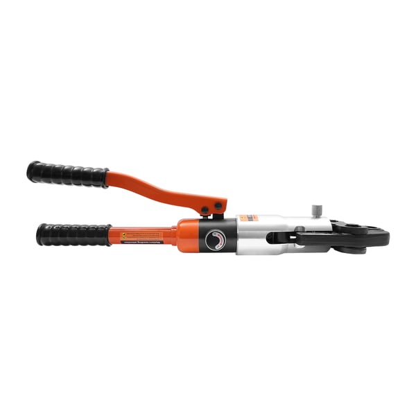 Hydraulisk rørpresstang - CW-1632 - M-profil - 5 pressbakker M12/M15/M18/M22/M28 - Til kobber/rustfrit stål - Med værktøjskasse - Sort