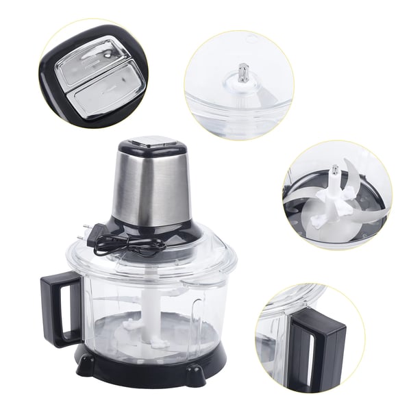 Sähköinen keittiösilppuri - Monitoimihakkuri - 5 l Tilavuus - 300 W - 4 Terää - N. 10 000 kierrosta/min - Ylikuumenemissuoja - 220 V 50 Hz