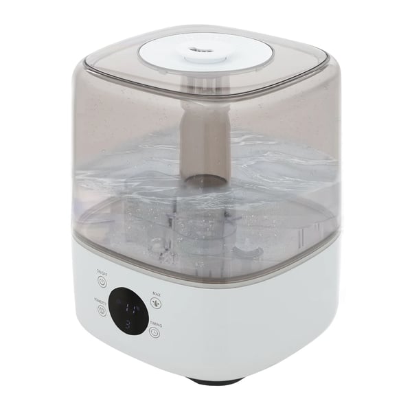 Luftfugter - Ultralyd - 5 L Vandtank - 300 ml/h - Støjsvag <36 dB - Fjernbetjening & Timer - 25 W - 11–20 m² - Hvid