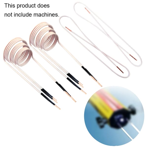 Induktionsspoler - Sæt til induktionsvarmer/mini-ductor - 8 stk - Til bolt Ø 5–40 mm - Vægt 0,5 kg - Hvid