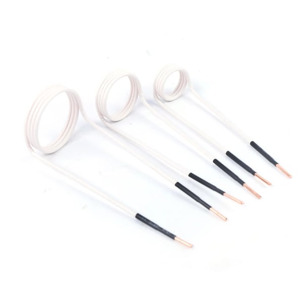 Induktionsspoler - Sæt til induktionsvarmer/mini-ductor - 8 stk - Til bolt Ø 5–40 mm - Vægt 0,5 kg - Hvid