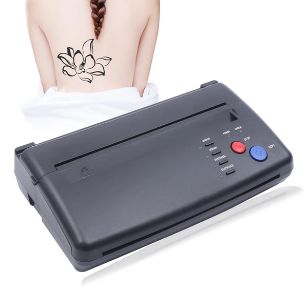 Tatuointisiirtotulostin, lämpökopiokone/stensiilitulostin A4, 220V, musta