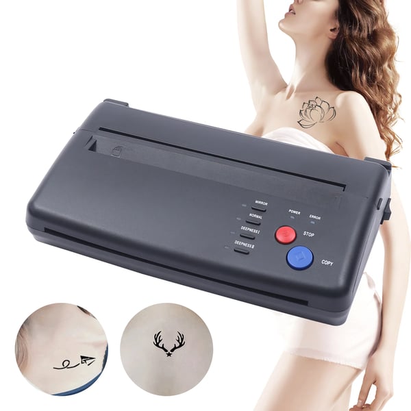 Tatuointisiirtotulostin, lämpökopiokone/stensiilitulostin A4, 220V, musta