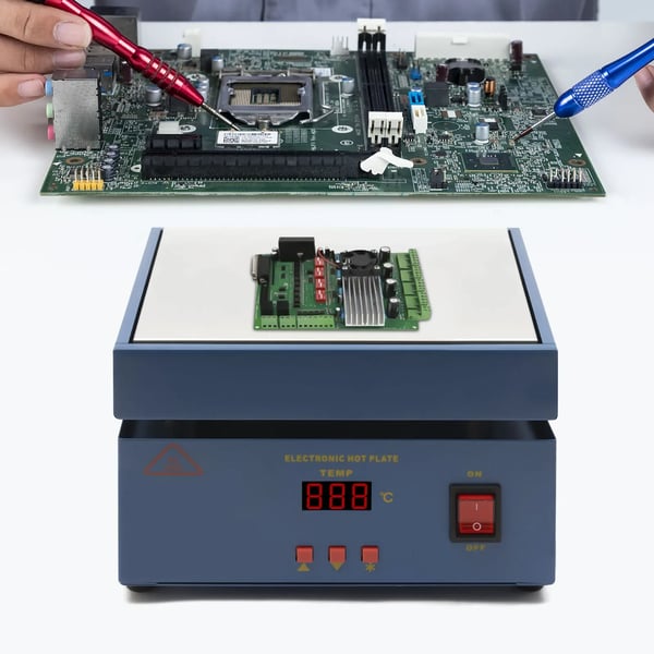 Bærbar loddestation - Forvarmning/Reflow - 19,8×19,8×19,8 cm - 110/220 V