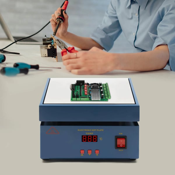 Bærbar loddestation - Forvarmning/Reflow - 19,8×19,8×19,8 cm - 110/220 V
