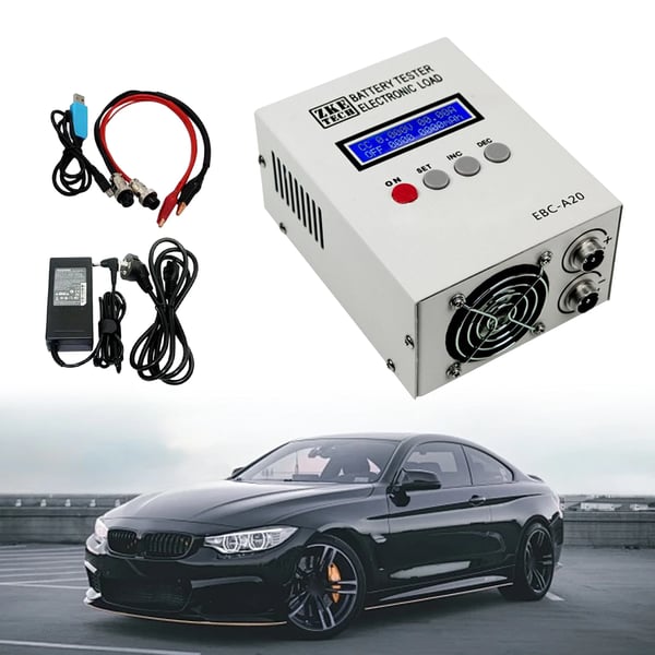 Batterikapacitetstester - EBC-A20 - 220 V - Til Lithium- og Blysyrebatterier - Kapacitetsmåler/Tester - Indigo