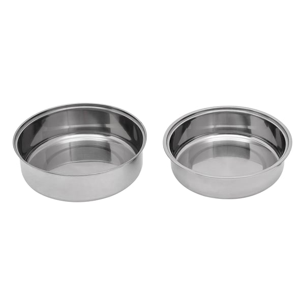 Chafing Dish Buffetvarmer - Rund Spiritusopvarmet - 6 l - Glaslåg - Rustfrit Stål - Til Buffet & Fest