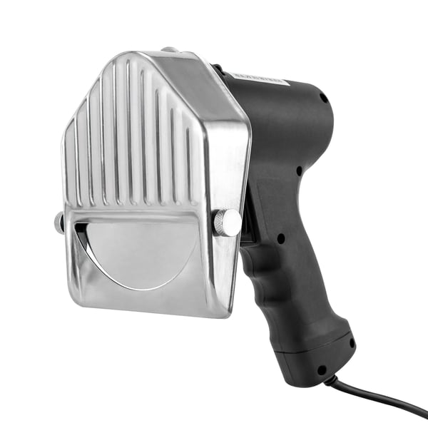Elektrisk köttskivare - Skärmaskin - Tjockleksjustering 0–10 mm - Rostfritt stålblad - Ergonomiskt handtag - Lätt att rengöra Elektrisk köttskivare - Skärmaskin - Tjockleksjustering 0–10 mm - Rostfritt stålblad - Ergonomiskt handtag - Lätt att rengöra