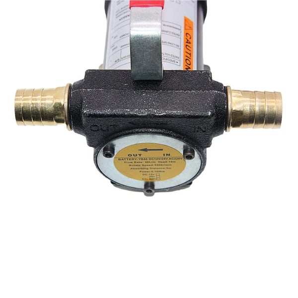 Dieselpumppu polttoaineelle/öljylle - Itseimevä sähköinen tynnyripumppu 12 V - 40 l/min - 175 W - Suodattimella - EU-pistoke