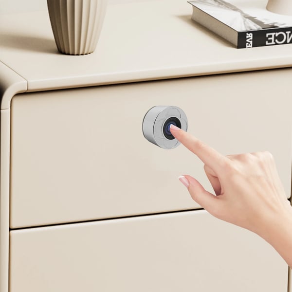 Fingeraftryk-smartlås, mortiselås 22×175 (5072), IP65, 1 s oplåsning, 150 mAh, zinklegering til skabe og skuffer