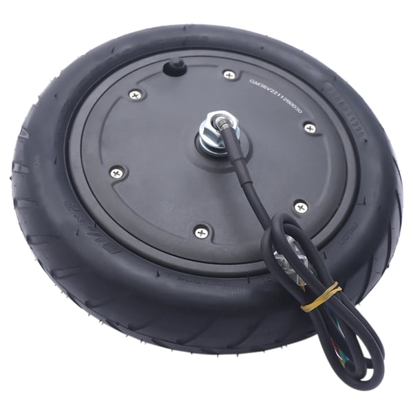 Motorhjul til el-løbehjul/elcykel/kørestol - Børsteløs navmotor - 36 V, 350 W, IP54, 600 rpm, 100 kg - Sort