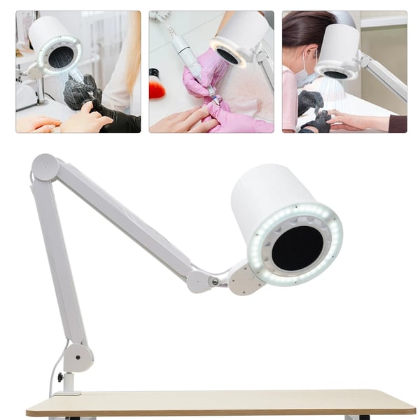 Neglestøvsuger - Professionel 55 W - Skyggefri LED-lampe 2-i-1 - Justerbar Sugeeffekt - Dobbeltspænding 100–240 V - EU-standard - Hvid