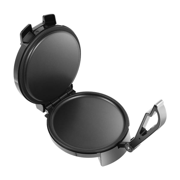 Elektrisk roti- og pandekagepresse - EU-stik - Effekt 1200 W - Dobbeltsidet opvarmning - Non-stick - Max 230 °C - Rustfrit stål - Chokolade