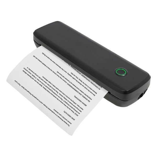 A4 Termisk Printer - Tatoveringsstencil-Overførselsmaskine - Bærbar - Trådløs Bluetooth - Til Smartphone & PC - 10 W - Bordmodel - Sort