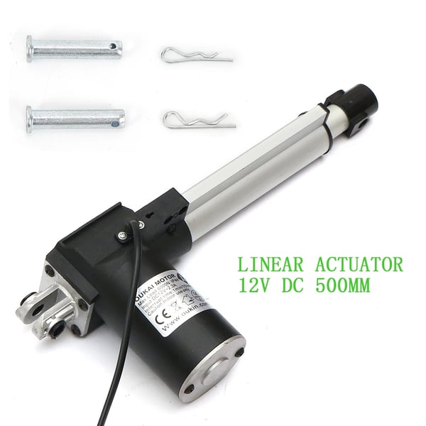 Lineaarinen toimilaite - 12 V DC - Iskunpituus 500 mm - Voima 6000 N - Enimmäiskuorma 598 kg - Äänitaso 48 dB