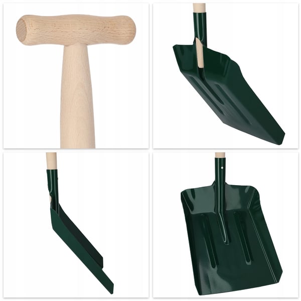 Askeskovl/Kulskovl - Til ovn/fyr - Langt skaft 120 cm - Til aske, kul, sand