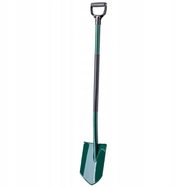 Havespade - Skovl - Skarp Spids - 118 cm - Metalblad - Ergonomisk Greb