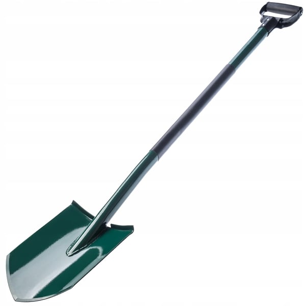 Havespade - Skovl - Skarp Spids - 118 cm - Metalblad - Ergonomisk Greb