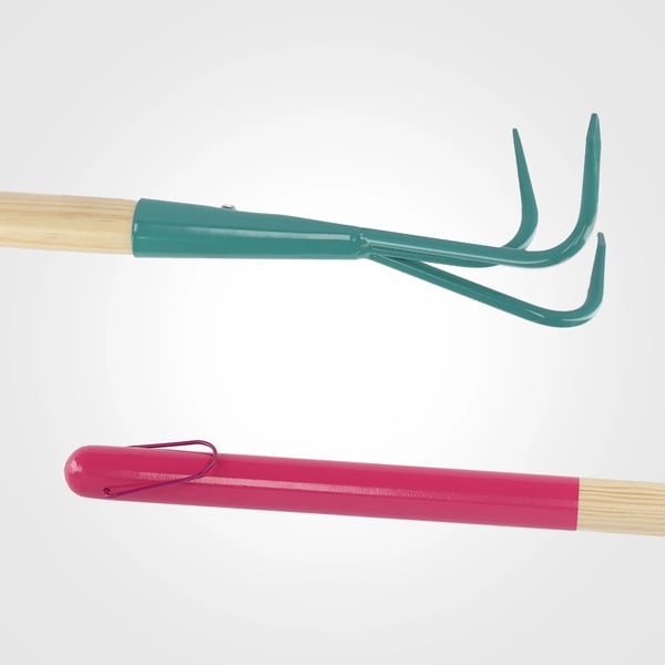 Havekultivator Jordløsner - Håndkultivator - Langt Skaft 140 cm - Til Kvinder - Til Jordløsning