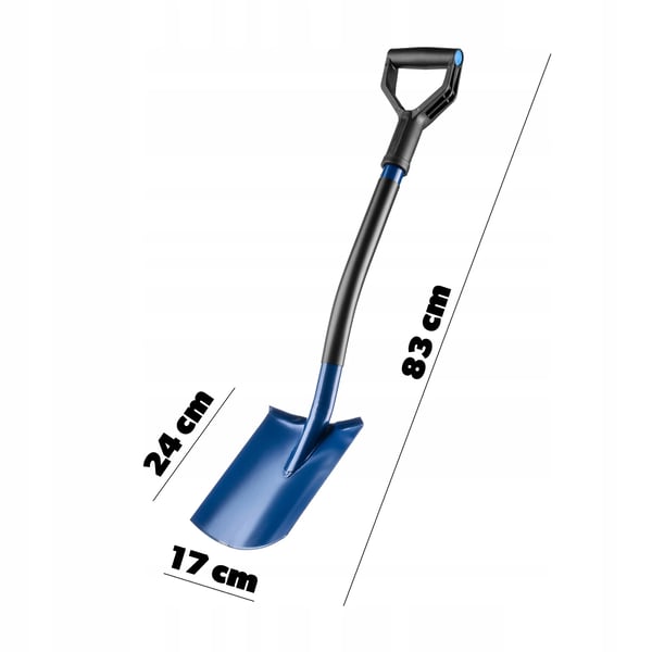 Sneskovl - Hånddrevet sneskubber - 83 cm Bredde - Til bil og have - Snerydning
