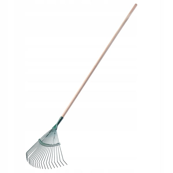 Løvrive - Haverive - 45 cm Arbejdsbredde - Trådtænder - Til Græs og Blade