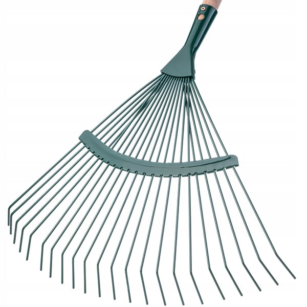 Løvrive - Haverive - 45 cm Arbejdsbredde - Trådtænder - Til Græs og Blade
