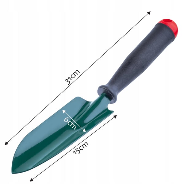Planteringsspade - Handspade - 31 cm - För omplantering och plantering - Trädgårdsverktyg